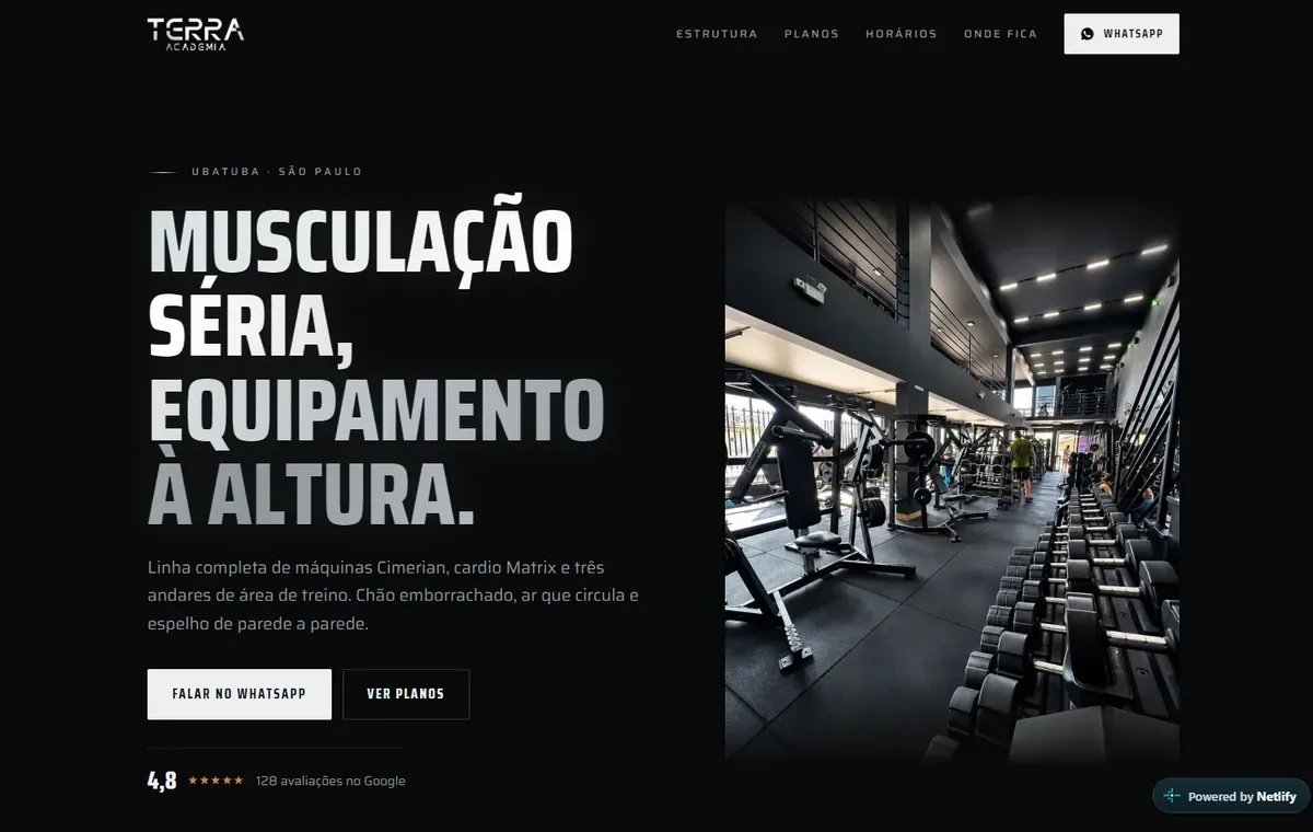 Print do site Terra Academia